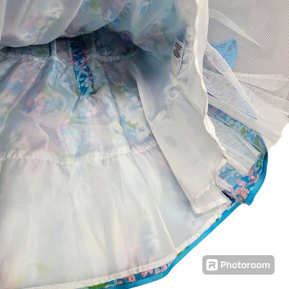 Youngland Sleeveless Floral Swiss Dot Dress w/Pink Rosette and Bolero Jacket 2T - Picture 8 of 16